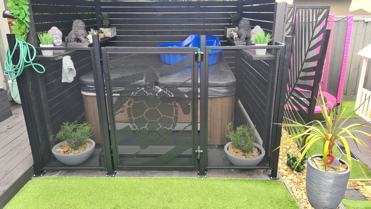 Turtle design pool fence panels, Queensland