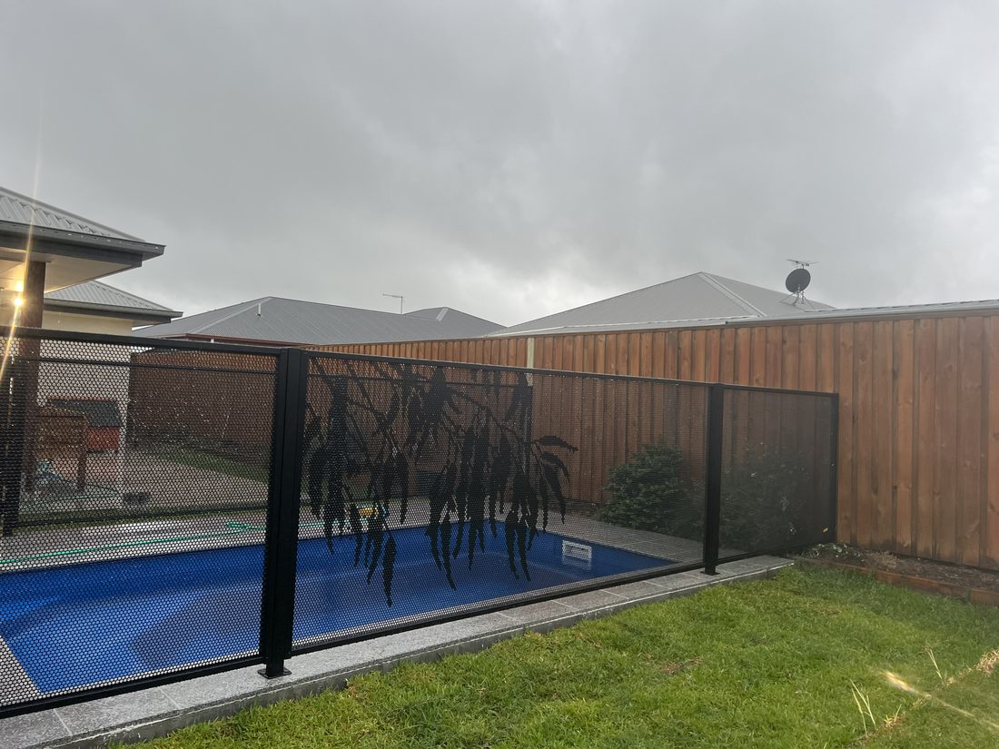 Pool Perf perforated pool fencing installed in Brisbane