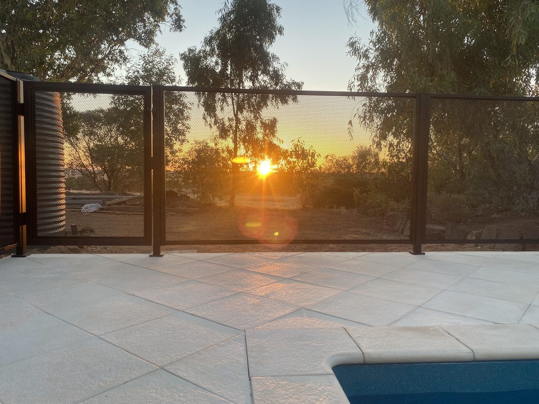 Genuine Pool Perf perforated pool fencing detail, Brisbane